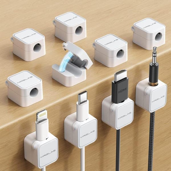 Magnetic Cable Organizer Cord Management Clips 10-Pack