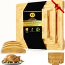 Bamboo Cutting Board Set 3-Piece with Juice Groove 1