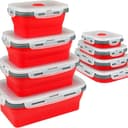 Collapsible Silicone Food Storage Containers 4-Pack 1