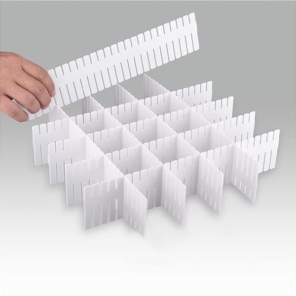 Drawer Organiser Dividers Set of 8 Adjustable