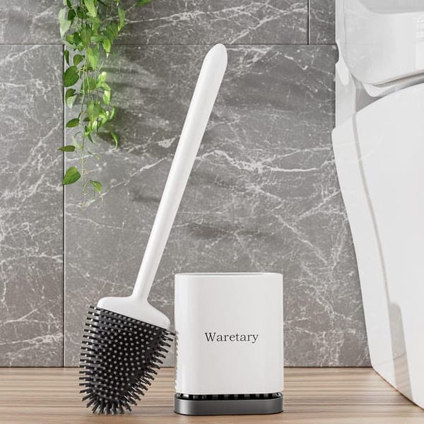 Silicone Toilet Brush Wall-Mounted with Holder