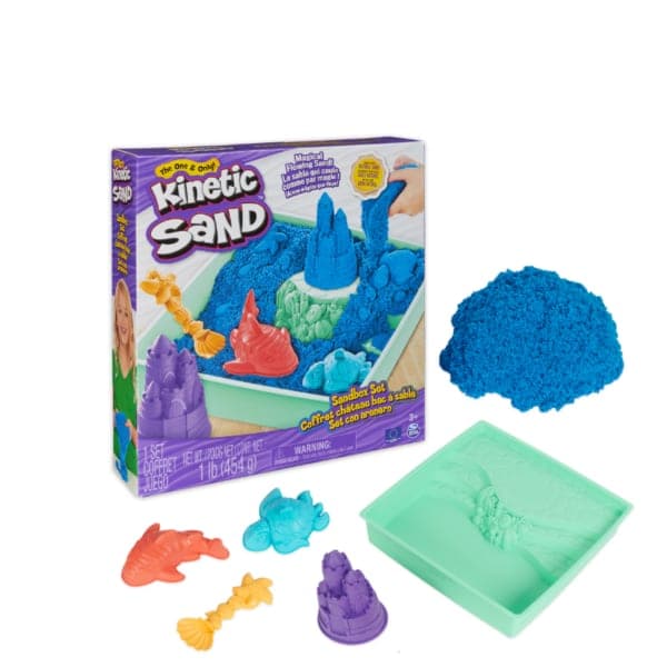 Kinetic Play Sand 2kg Sensory Indoor Sand Box Set