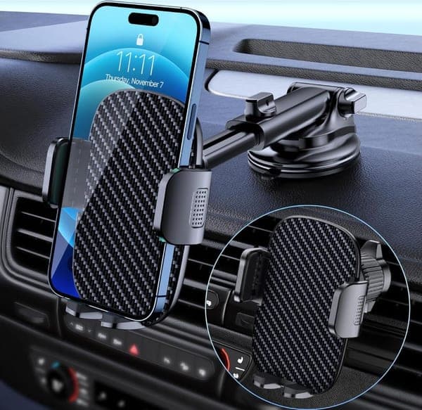 Universal Car Phone Mount (Dashboard + Air Vent)