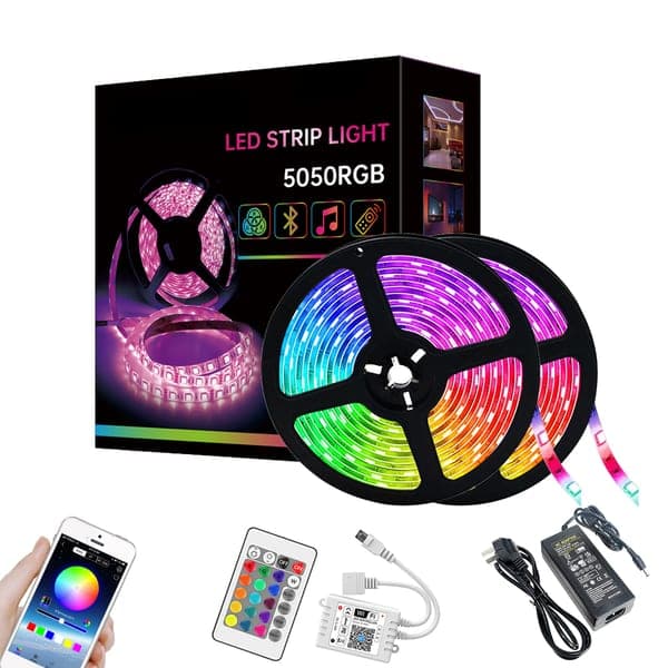 USB LED Strip Light (5m, RGB, Remote Control)