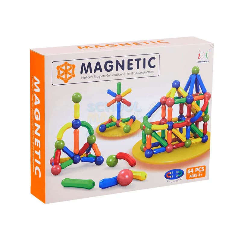 Magnetic Building Blocks Set (64 pcs)